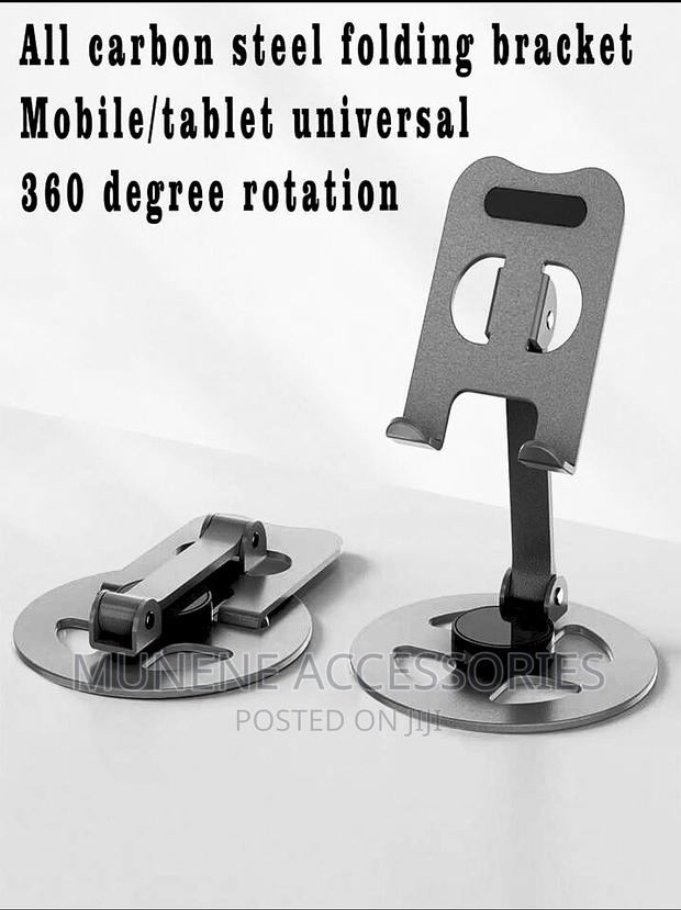Desktop Tablet Stand Rotating Folding Metal Phone Holder - main view