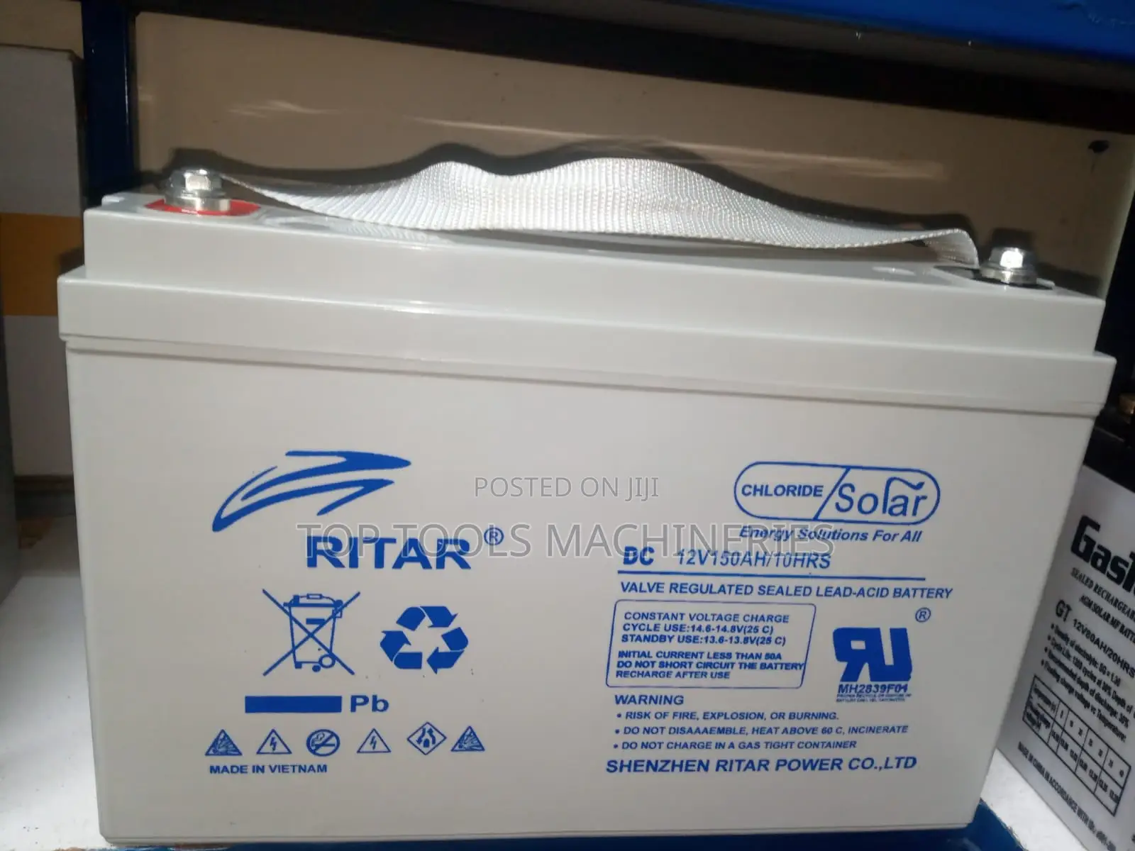 Ritar Chloride Solar Battery 100ah