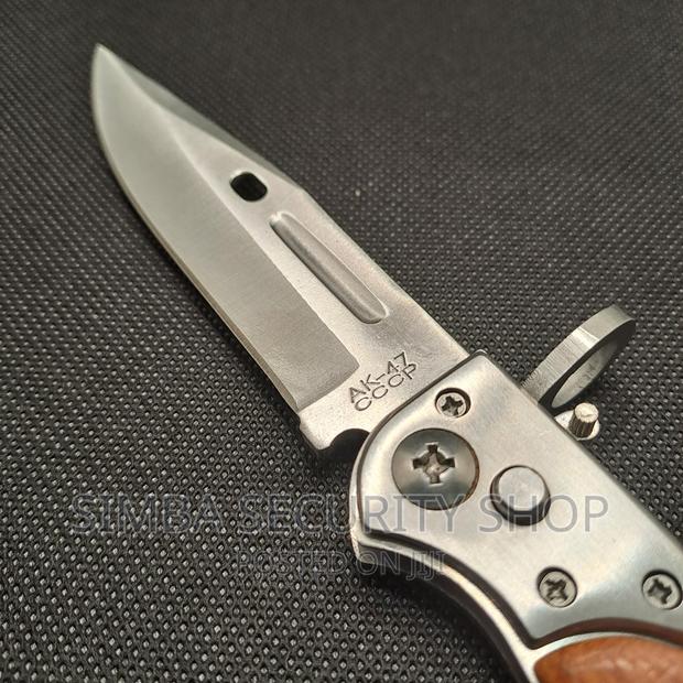 Foldable Pocket Knife Ak-47s CCCP Automatic Pen Pouch Steel - thumbnail 7