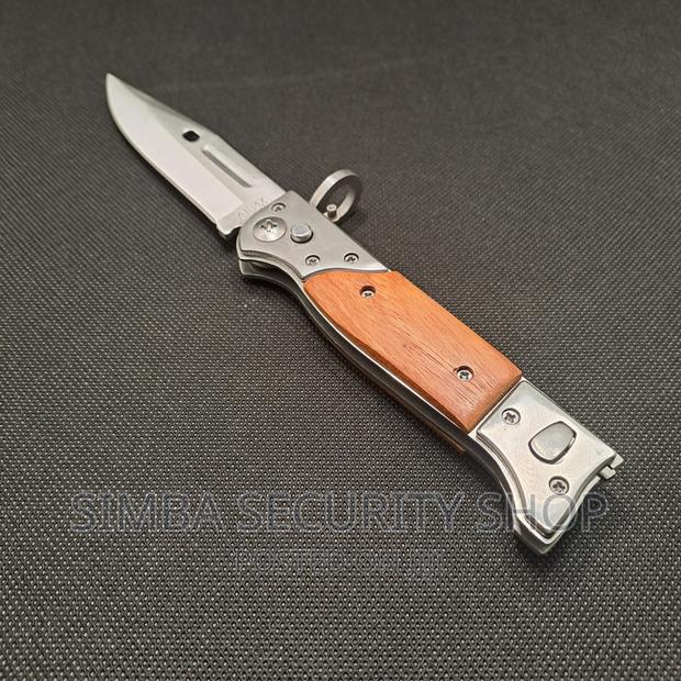 Foldable Pocket Knife Ak-47s CCCP Automatic Pen Pouch Steel - thumbnail 8