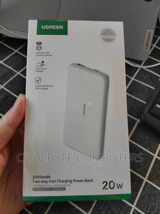 UGREEN 10000mah 20W USB-A+USB-C Ultra Slim Power Bank
