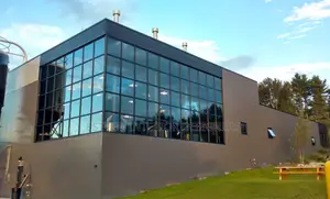 Curtain Wall Installation With Glass Aluminum
