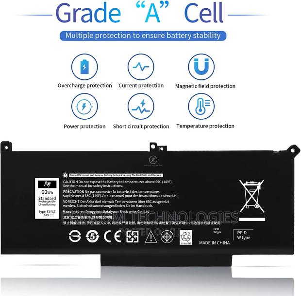 Dell E7280 E7480 7490 7380 E7290 2X39G Yxkc F3ygt Battery