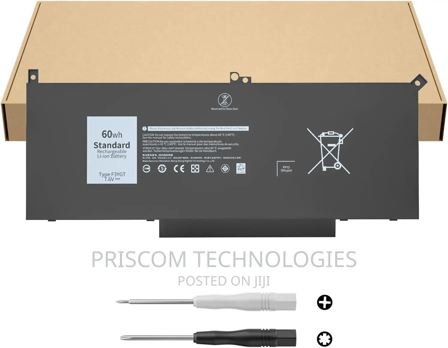 F3ygt Laptop Battery E7280 E7380 E7480 E7290 E7390 E7490 Dm3