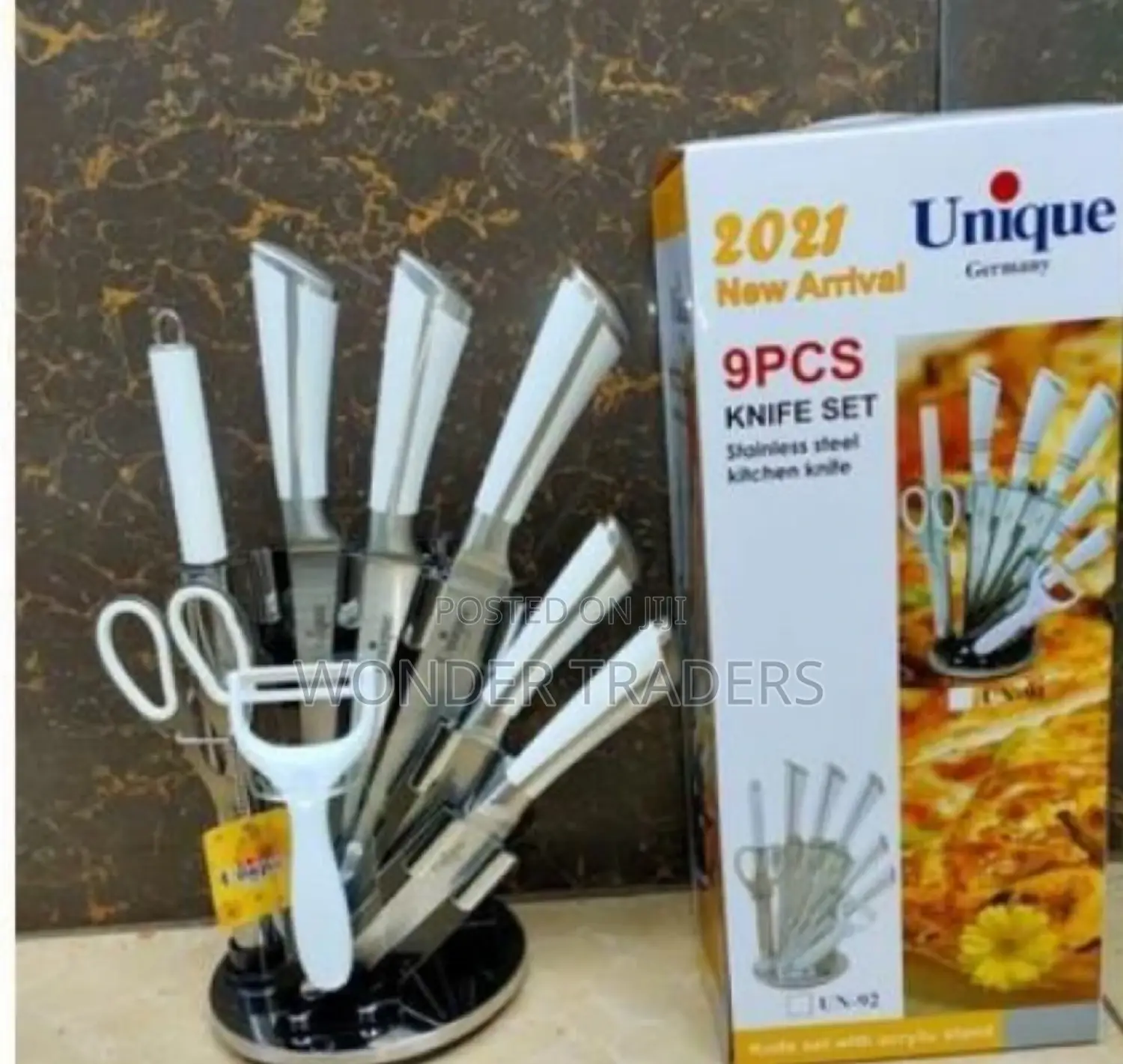 UNIQUE Knife Set Of 9pcs High Quality German .