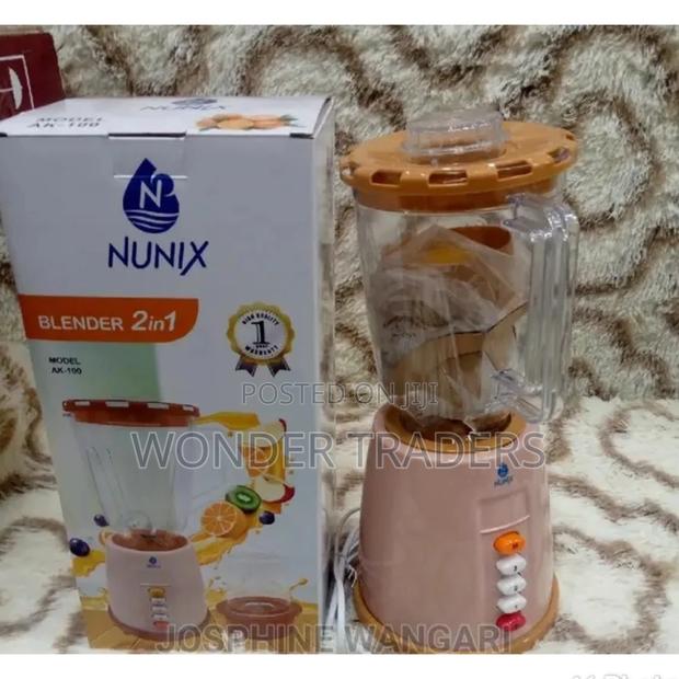 Nunix AK-100 - 2 in 1 Blender With Grinding Machine - 1.8L