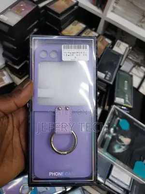 Samsung GALAXY Z Flip5 Silicone Case With Ring Purple Case