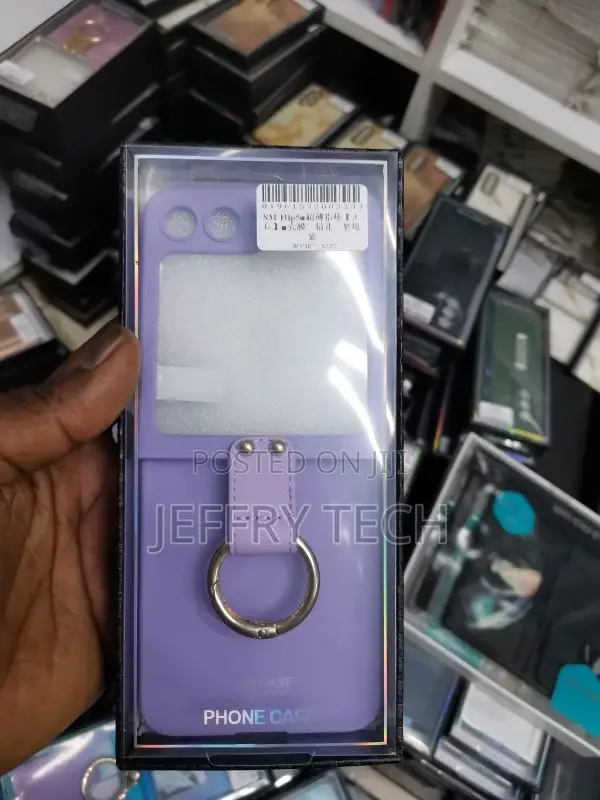 Samsung GALAXY Z Flip5 Silicone Case With Ring Purple Case