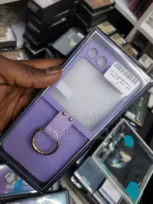 Samsung GALAXY Z Flip5 Silicone Case With Ring Purple Case