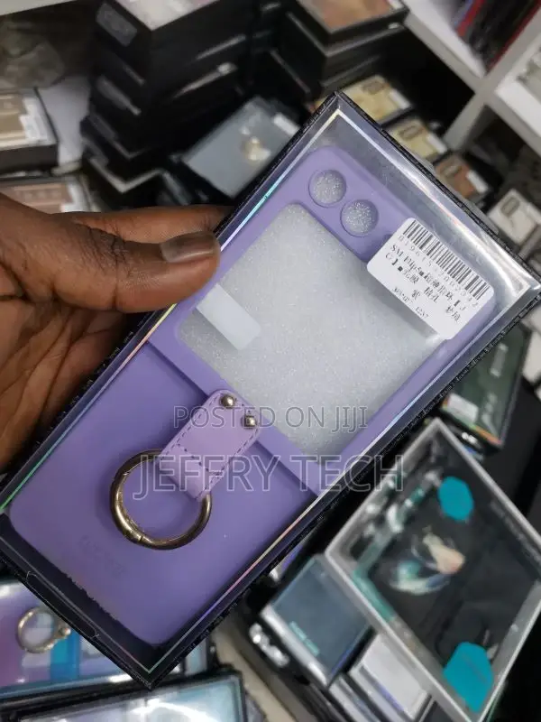 Samsung GALAXY Z Flip5 Silicone Case With Ring Purple Case