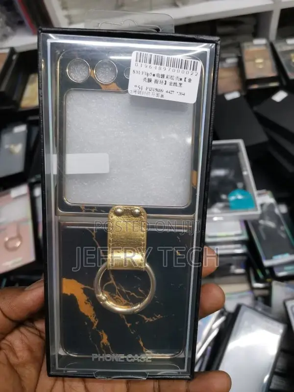 Electroplating Ring Holder Case for Samsung Galaxy Z Flip 5