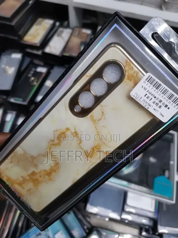 Marble Case With Screen Protector for Z Fold 3