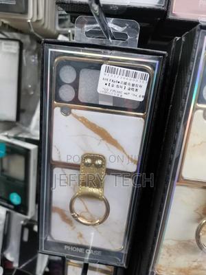 Protective Case With Ring - Samsung Galaxy Z Flip 3 - Marble - thumbnail 2