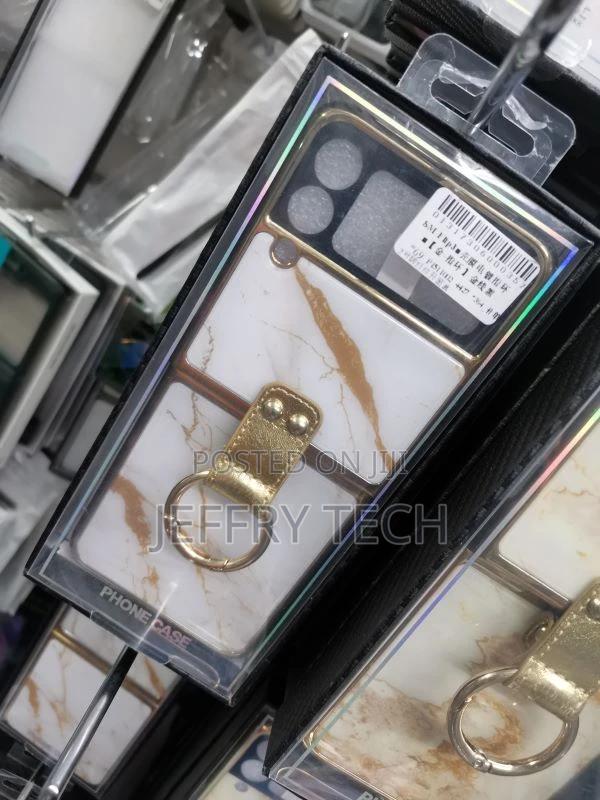 Protective Case With Ring - Samsung Galaxy Z Flip 3 - Marble - thumbnail 3