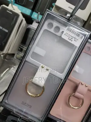 SAMSUNG Galaxy Z Flip5 Silicone Cover With Ring - Pink/Green