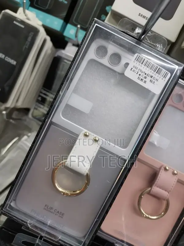 SAMSUNG Galaxy Z Flip5 Silicone Cover With Ring - Pink/Green