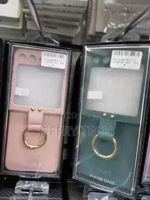SAMSUNG Galaxy Z Flip5 Silicone Cover With Ring - Pink/Green