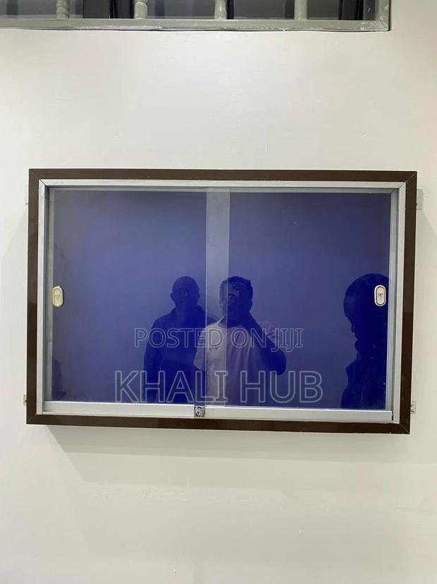 Notice Board Notice Board Notice Board 3ftx2 Glass Slidinfg - thumbnail 3