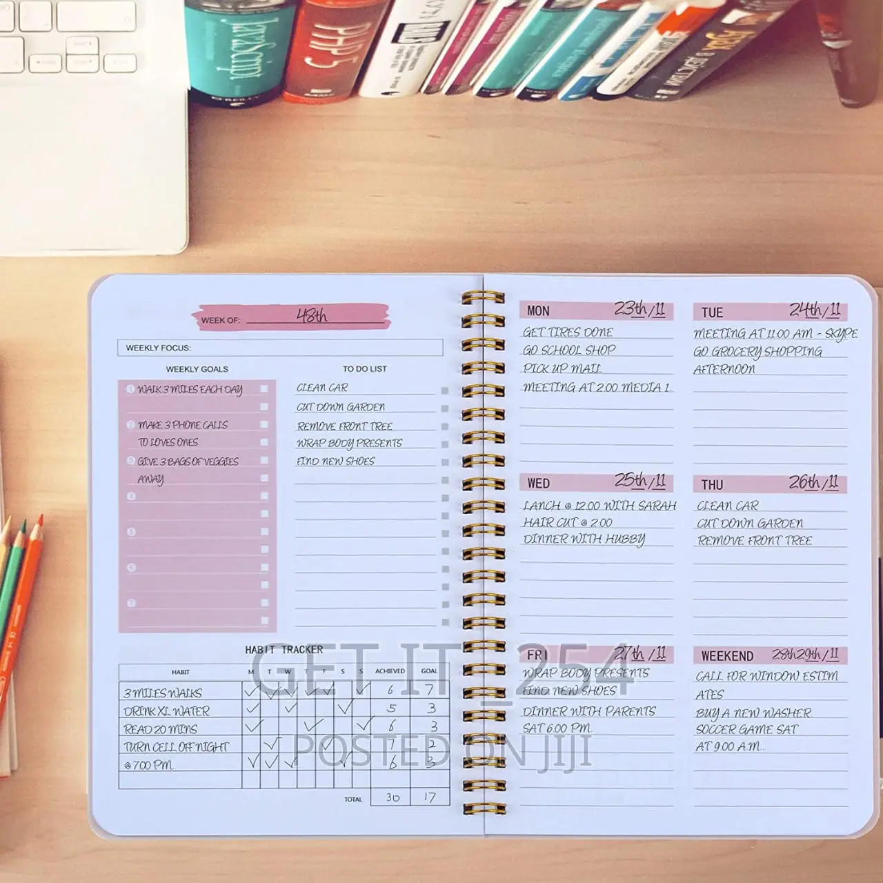 *A5 52 Weeks Planner*
Un Dated
Strong Cover