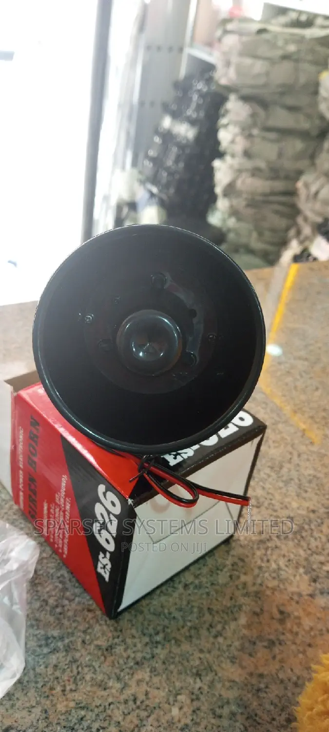 15 Watt Black Security Siren Horn