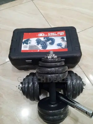 30kg Cast Iron Dumbells Set