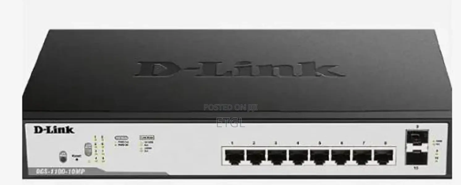.D-Link 8-Port Gigabit Poe Smart Managed Switch - DGS-1100-0