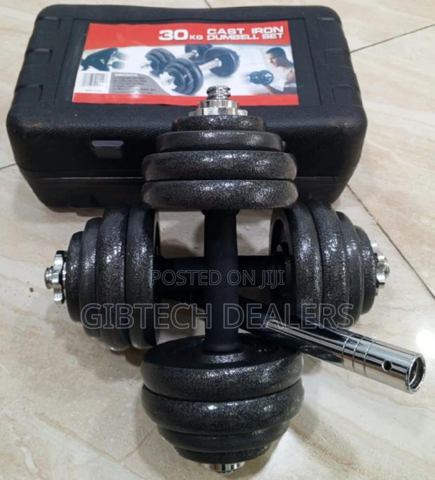 30kg Cast Iron Dumbells Set - thumbnail 2