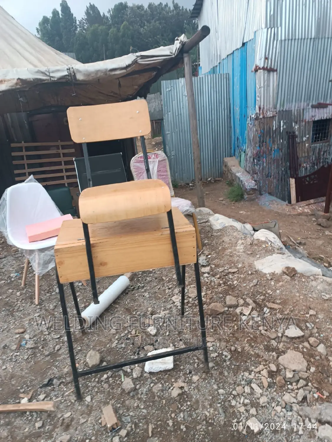 School Lockers and Chairs