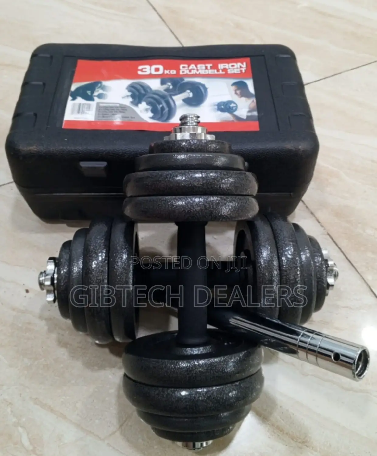 30kg Cast Iron Dumbbell Set Available