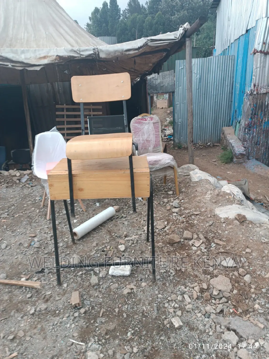 School Lockers and Chairs