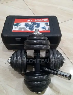 Cast Iron 30kg Dumbbell Set