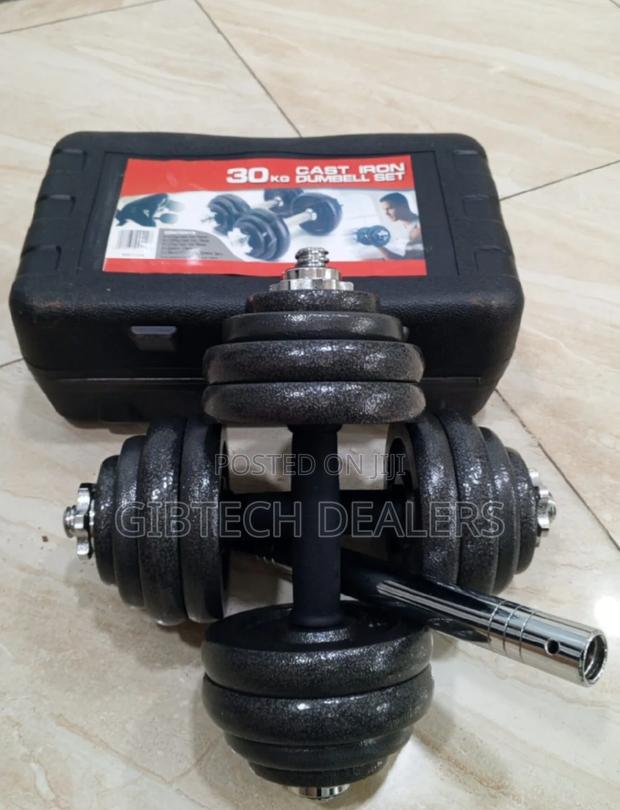 Cast Iron 30kg Dumbbell Set