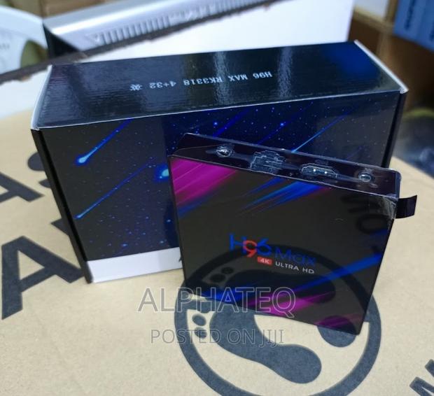 H96 Max Smart Android 9.0 TV Box RK Quad Core 64 Bit Black - thumbnail 2