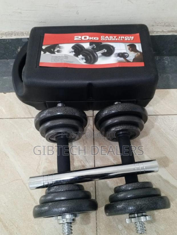 Cast Iron 20kg Dumbbell Set Now Available - main view