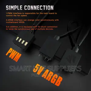 Asiahorse Matrix ARGB 56 ARGB LEDS 360mm PWM PC Case Fans