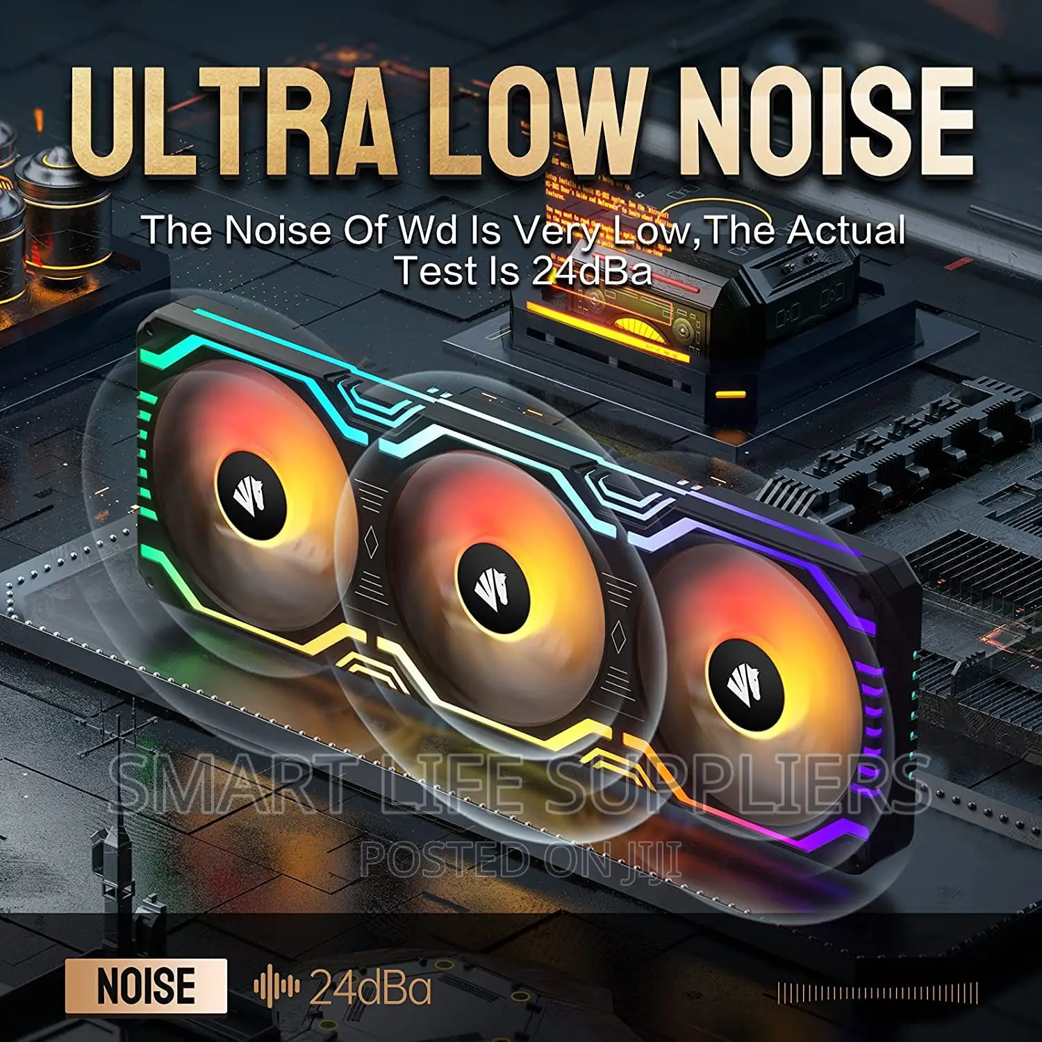 Asiahorse Matrix ARGB 56 ARGB LEDS 360mm PWM PC Case Fans