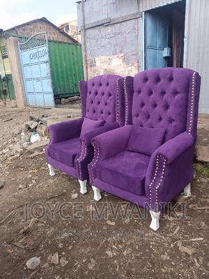 Pedicure Seats, Purple With Pillows. - thumbnail 2