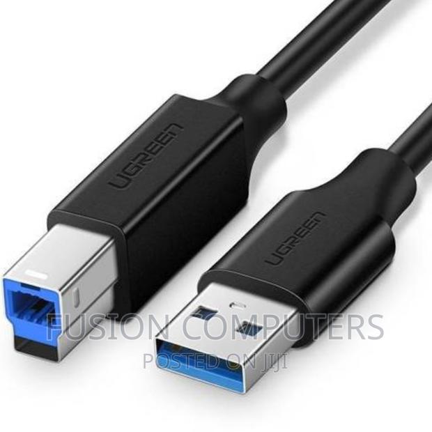 Printer Cable USB 3.0 a-B UGREEN US210, 2m (Black)
