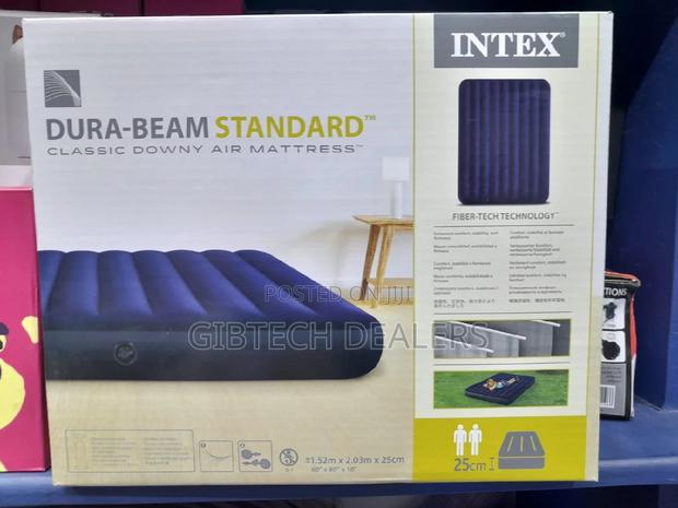 4*6 Intex Inflatable Mattress Plus Free Electric/Manual Pump