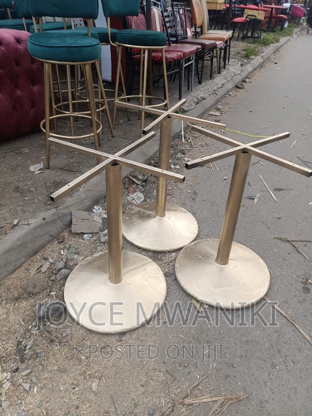 Restaurant Table Stands, Gold in Colour.