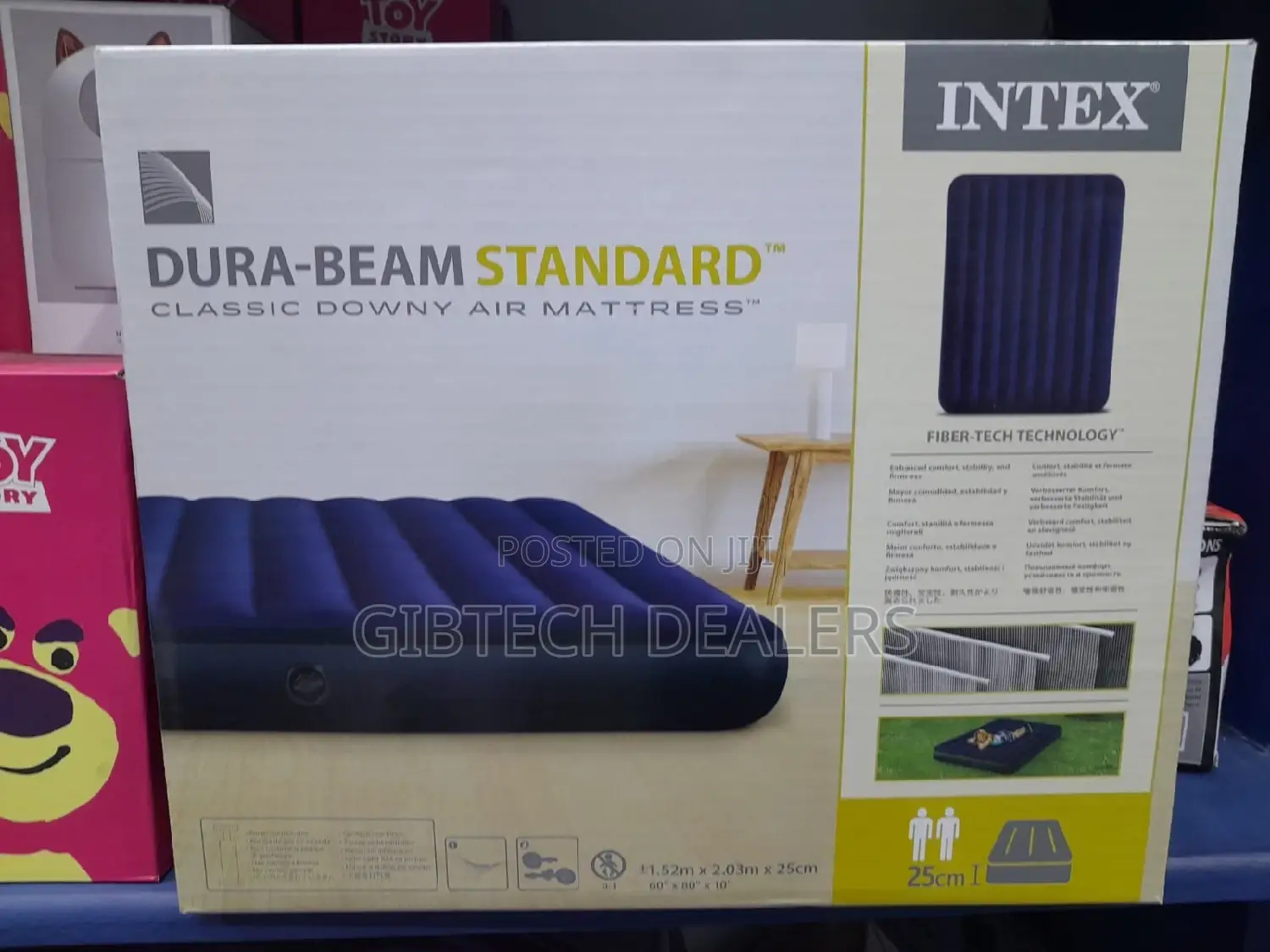 4*6 Intex Inflatable Mattress+Electric/Manual Pump