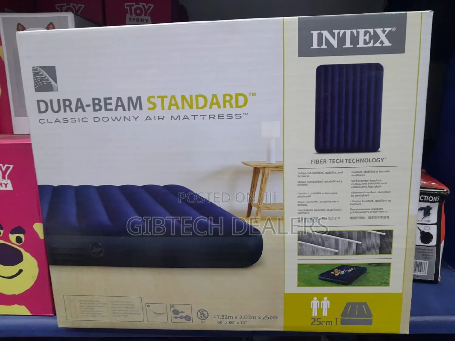 4 by 6 Intex Inflatable Mattress Plus Electric Pump