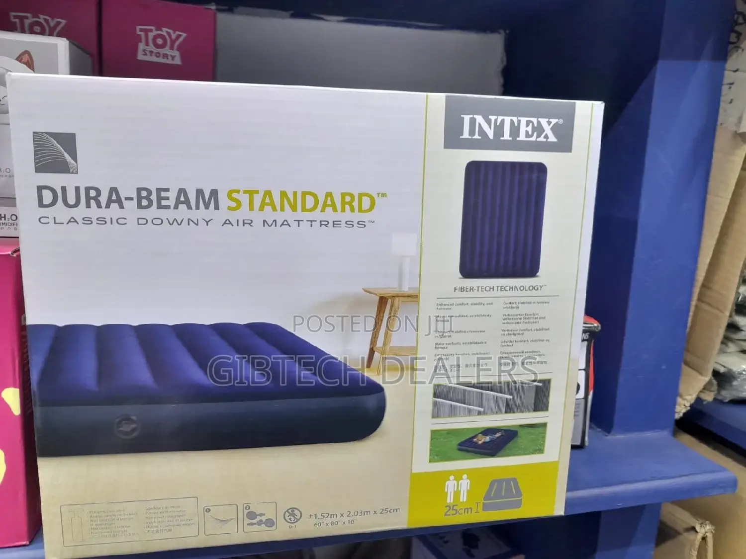 4*6 Intex Inflatable Mattress+Manual/Electric Pump