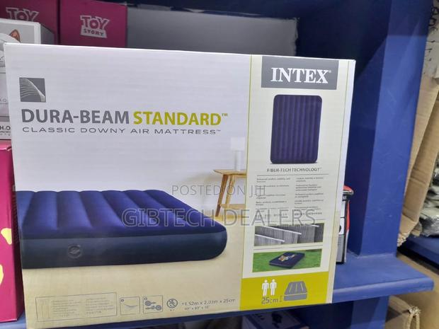 4*6 Intex Inflatable Mattress+Manual/Electric Pump