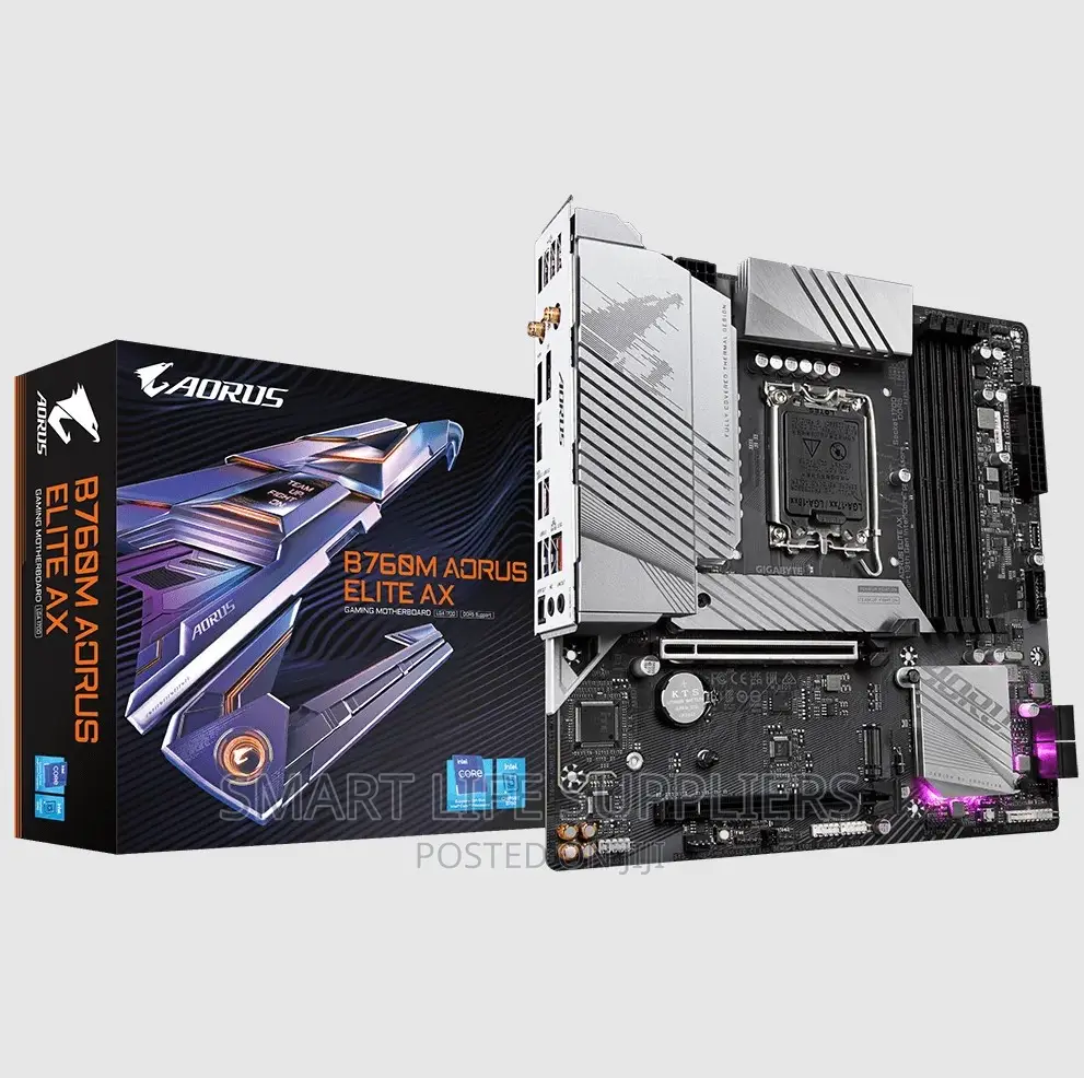 Gigabyte B760M AORUS ELITE AX DDR5 for 12th 13th And14th Gen