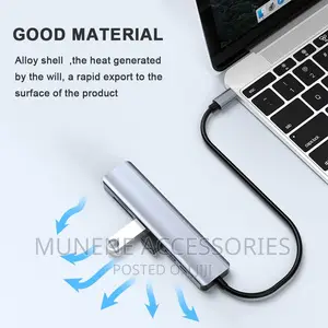 7in1 USB C Hub to HDMI Compatible Type C Adapter OTG