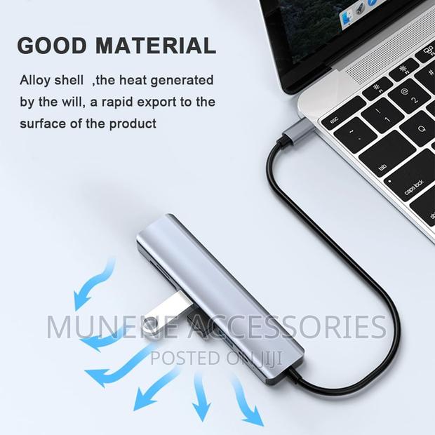 7in1 USB C Hub to HDMI Compatible Type C Adapter OTG - thumbnail 3