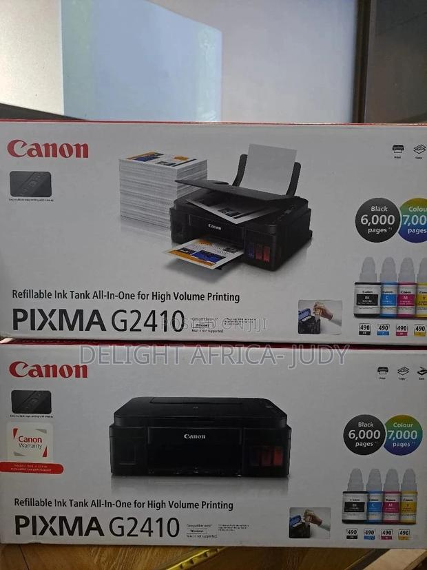 Refillable Ink Tank All in One Canon G2410 Brand New Printer - main view