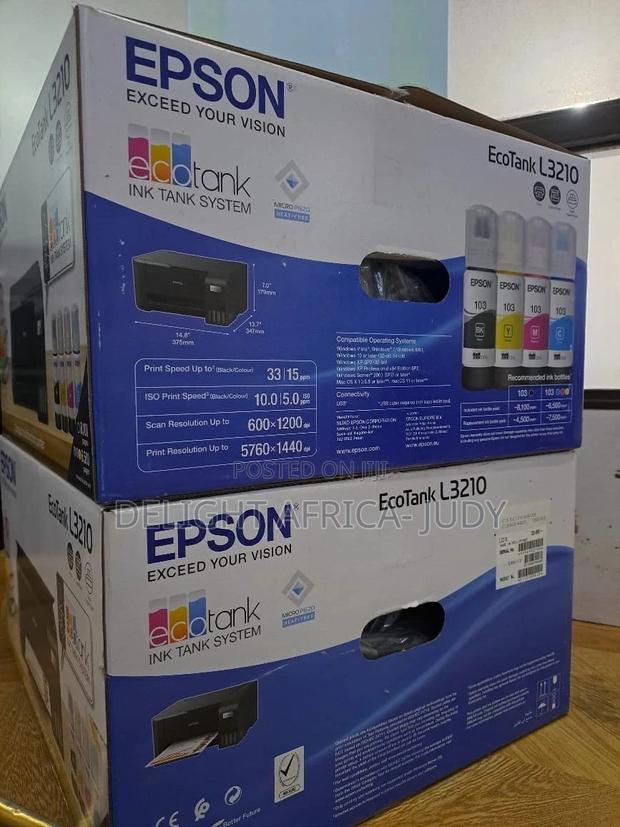 Epson Eco Tank L3210 A4 All in One Ink Tank Printer