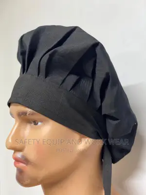 Well Designed Black Chef Cap